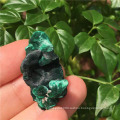 Natural Malachite Raw Stone Mineral Crystal Specimen, petite